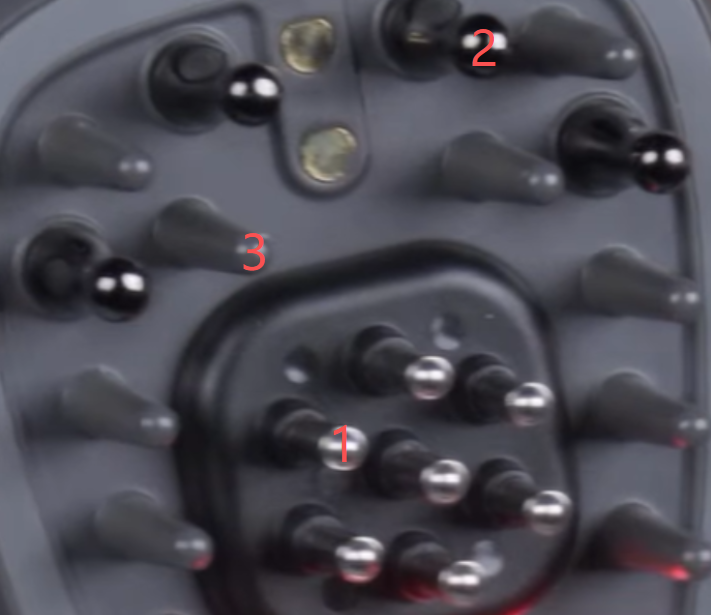 LED/VIBRATION/RF/EMS SCALP COMB