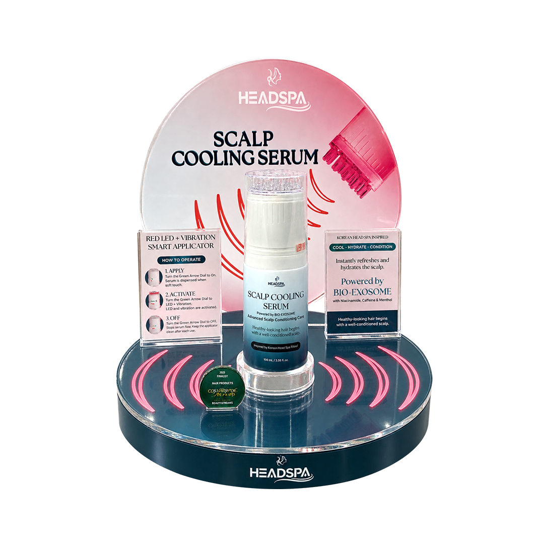 Scalp Cooling Serum Display Package