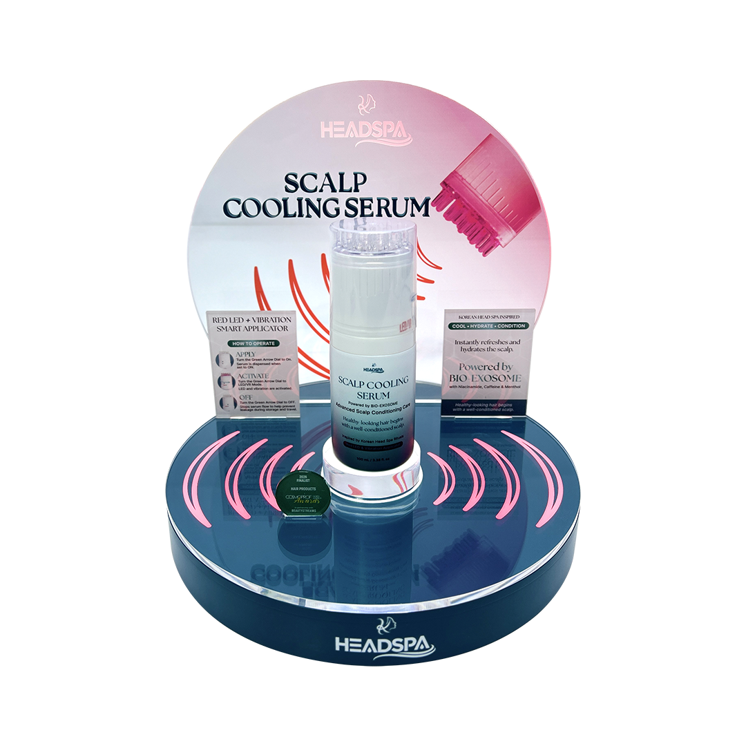 Scalp Cooling Serum Display Package